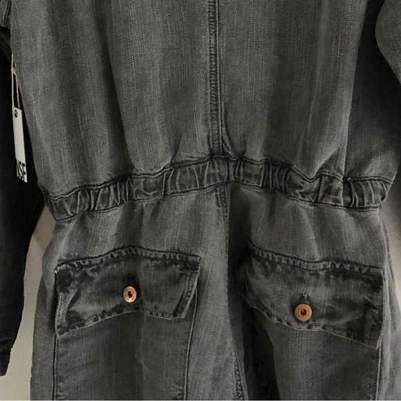 Free People NSF Women's Gray Jumpsuit Alana Tie Waist Medium - Picture 9 of 11